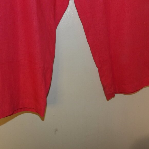 Vintage Capacity 2 Piece Linen Blend Pants & Top Set Sz L - Picture 6 of 10